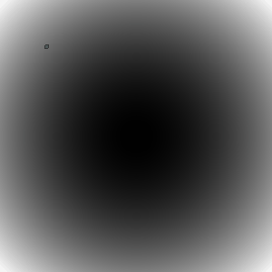 Parabolic well with a continuous spot rain